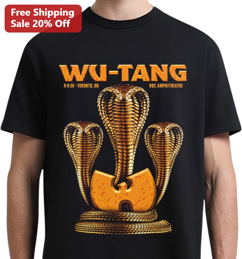 Wu-Tang Clan Golden Cobra Graphic Tee Hip Hop Merch Gift