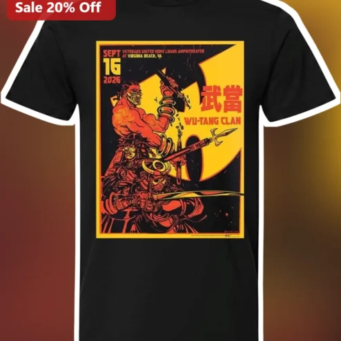 Wu-Tang Clan Sept 16 2026 Tee Vintage Concert Poster Style Hip Hop Shirt