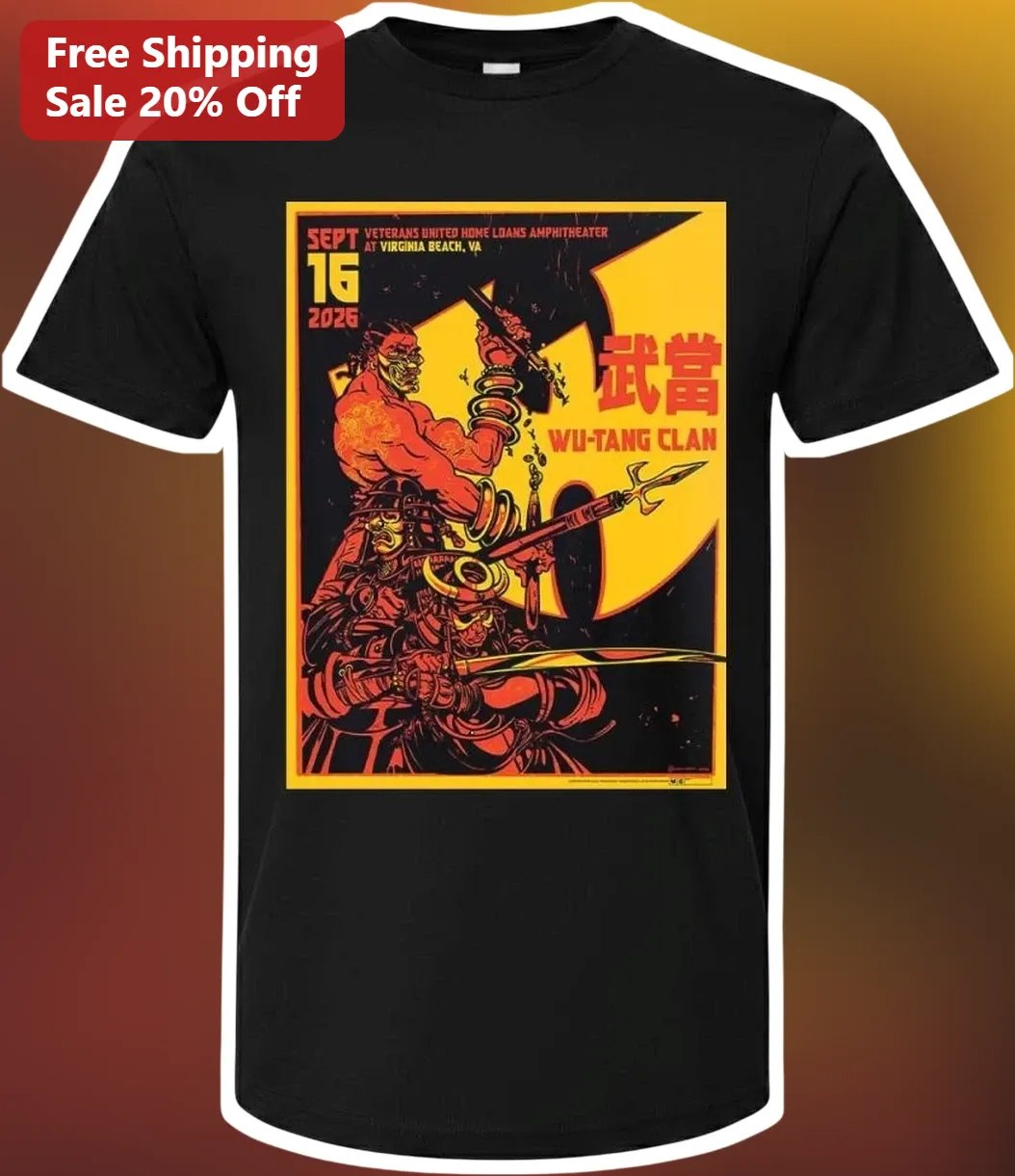 Wu-Tang Clan Sept 16 2026 Tee Vintage Concert Poster Style Hip Hop Shirt