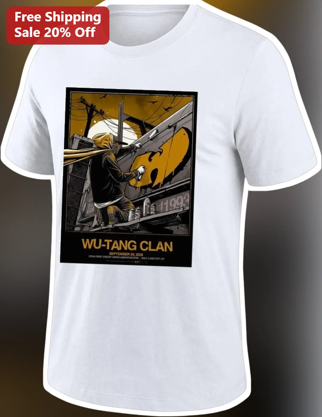 Wu-Tang Clan September 29 2026 Salt Lake City Concert Tour Graphic Tee