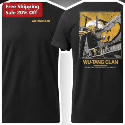 Wu-Tang Clan September 29 2026 Tour Merch Graphic Tee Hip Hop Farewell Concert Shirt