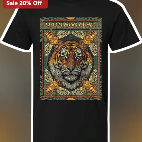 Wu-Tang Clan Tiger Bee Graphic Tee Hip Hop Vintage Streetwear Shirt