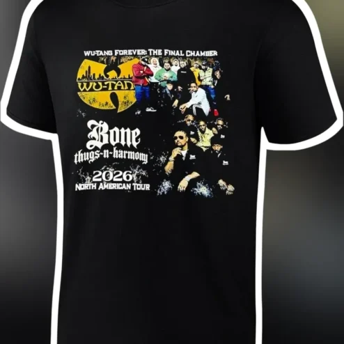 Wu-Tang Forever The Final Chamber Bone Thugs-N-Harmony 2026 North American Tour Tee