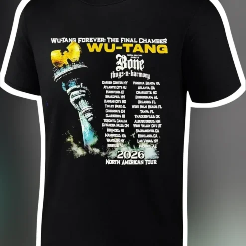 Wu-Tang Forever The Final Chamber Tee 2026 North American Tour With Bone Thugs-N-Harmony