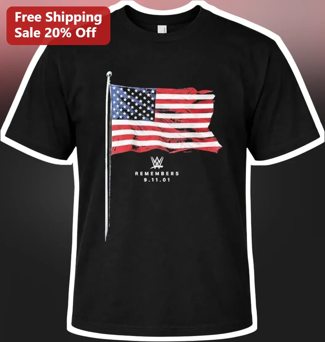WWE Remembers 9.11.01 Never Forget SmackDown Tribute Tee