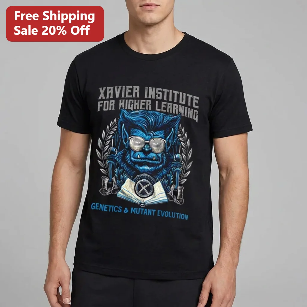 Xavier Institute for Higher Learning Genetics and Mutant Evolution Beast Tee, Marvel X-Men Fan Gift for Men Women