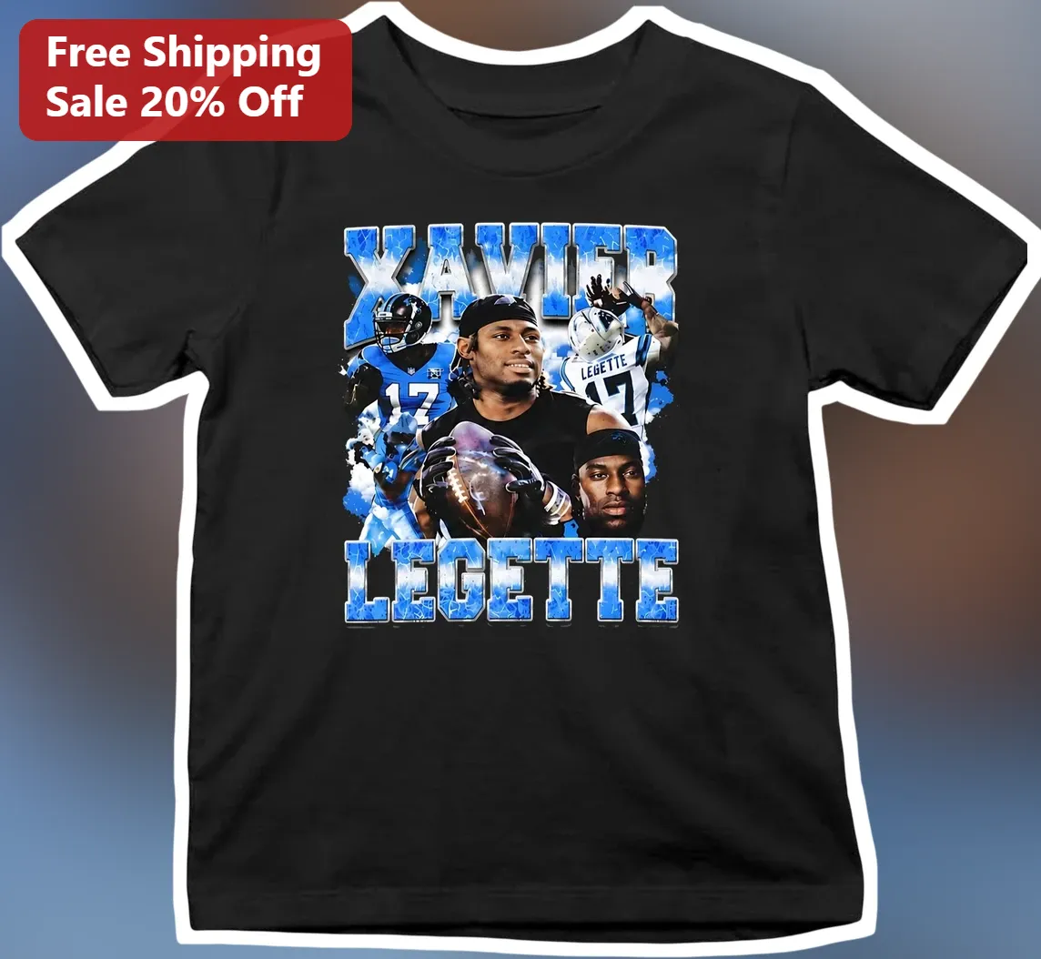 Xavier Legette Tee Carolina Panthers NFL Fan Graphic Shirt