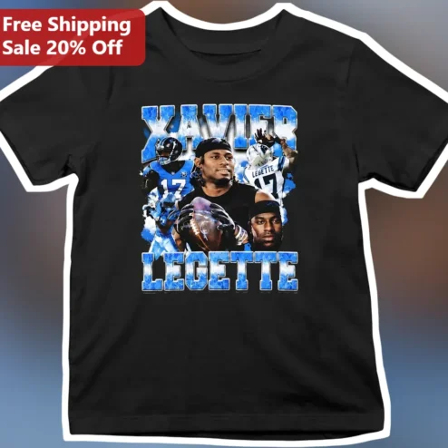Xavier Legette Tee Carolina Panthers NFL Fan Graphic T-Shirt