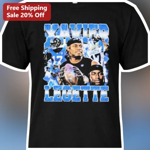 Xavier Legette Tee Carolina Panthers Wide Receiver Fan Gift Black Graphic T-Shirt
