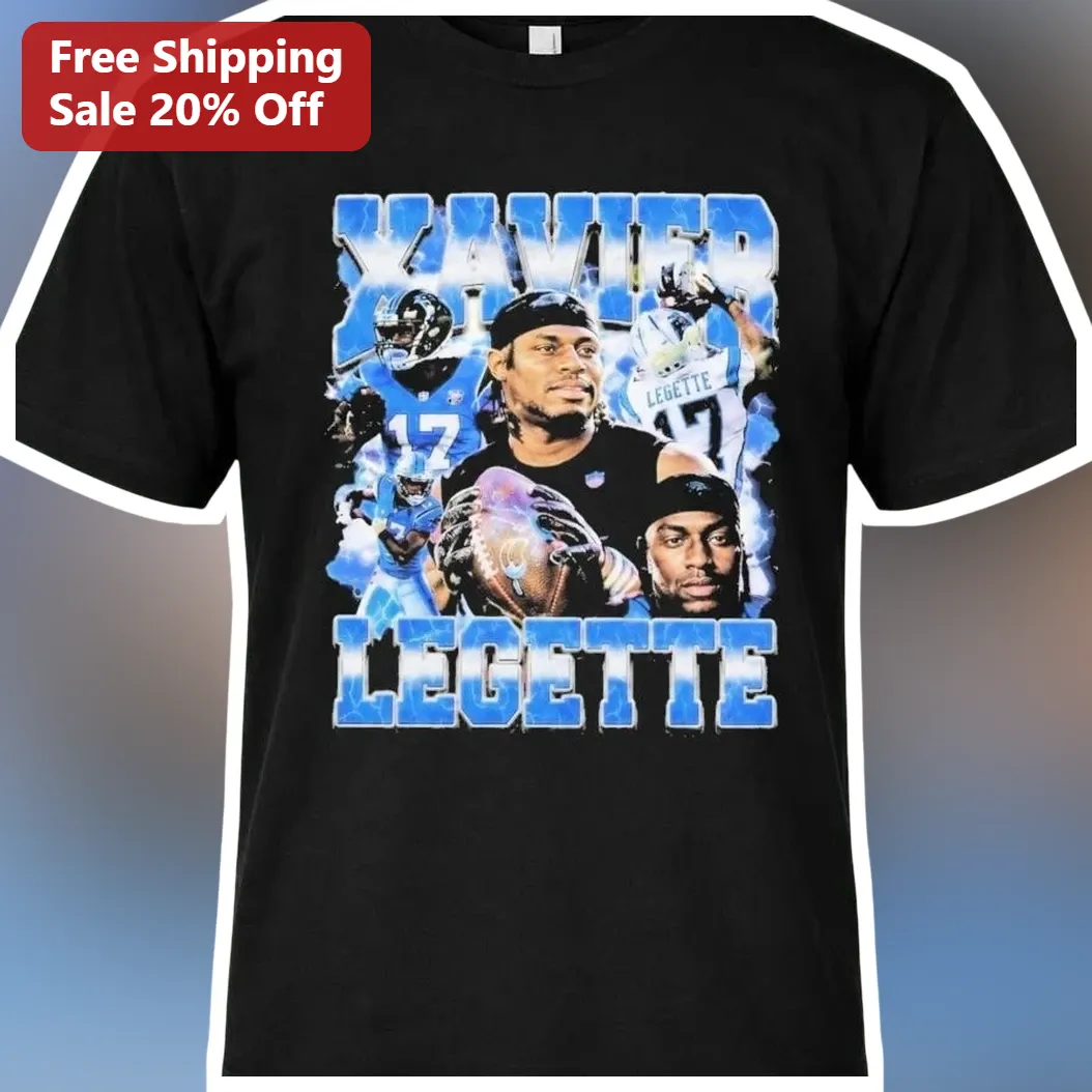 Xavier LeGette Tee NFL Wide Receiver Photo Collage Shirt for Men