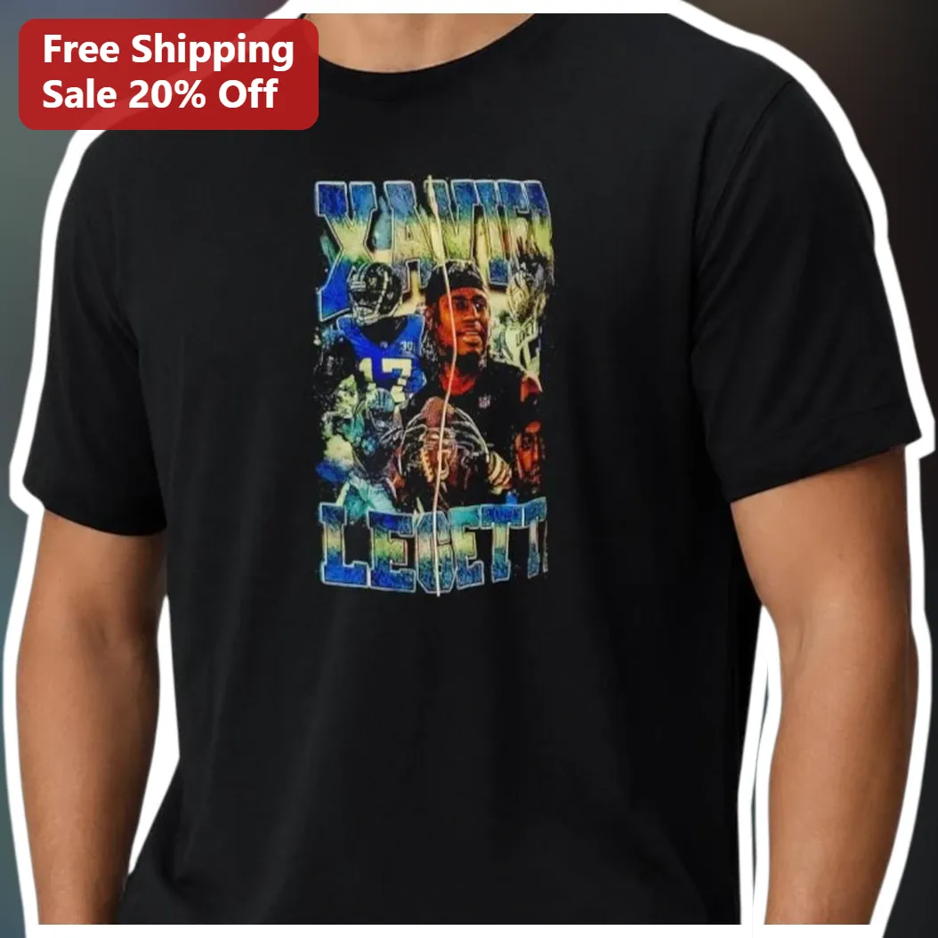 Xavier Legette Year 2 Breakout Star Vintage Distressed Photo Collage Graphic Tee for NFL Football Fans