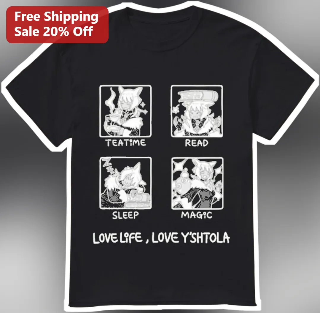 Y'shtola Final Fantasy XIV Tee Love Life Love Y'shtola Graphic Shirt for FFXIV Gamers
