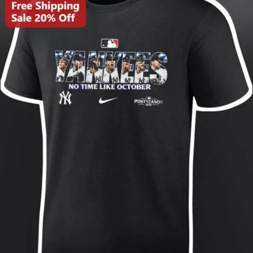 Yankees No Time Like October Tee Aaron Judge NY Baseball Fan Gift