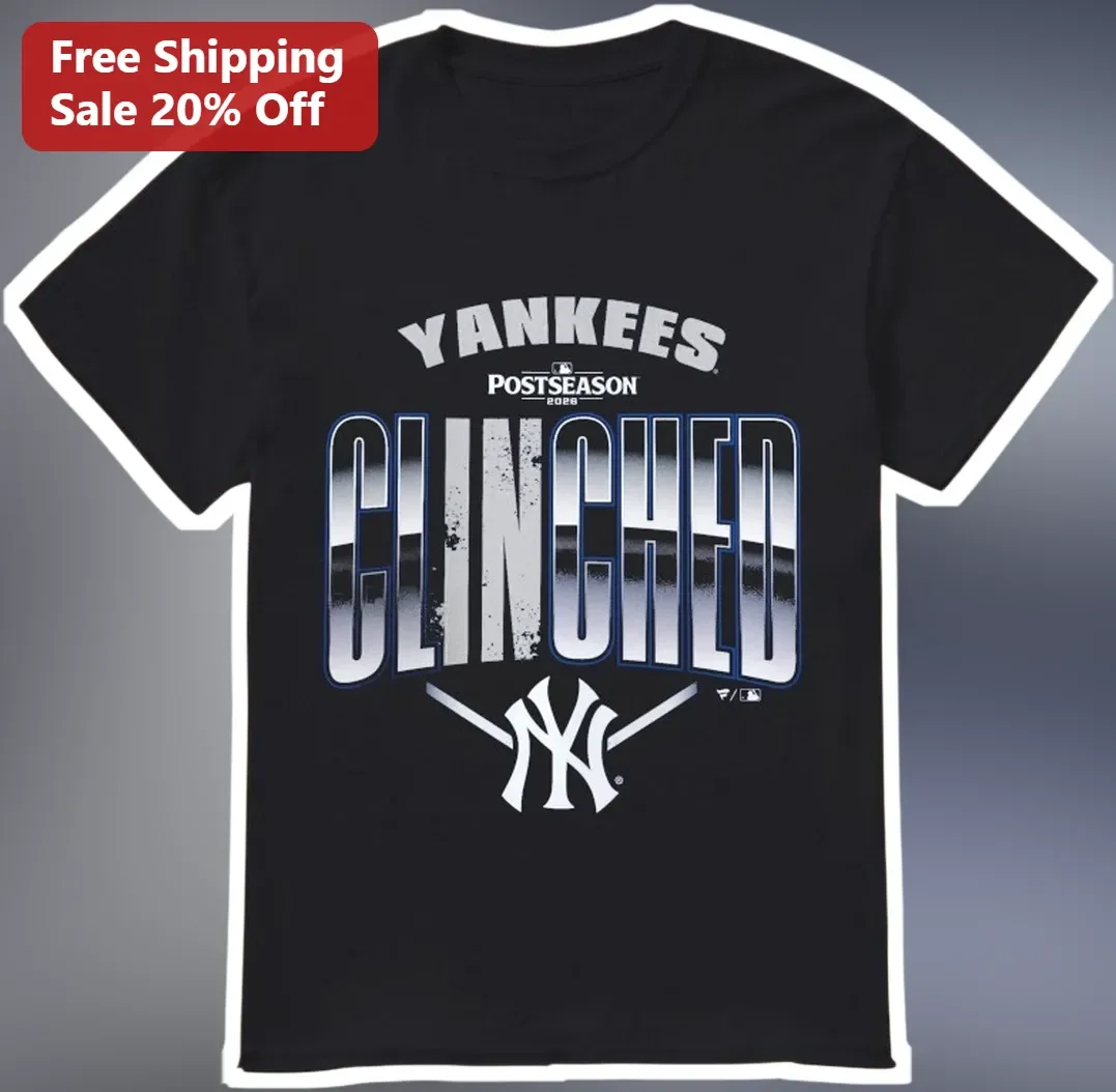 Yankees Postseason Clinched Tee New York Baseball Fan Apparel October Playoff Celebration Shirt