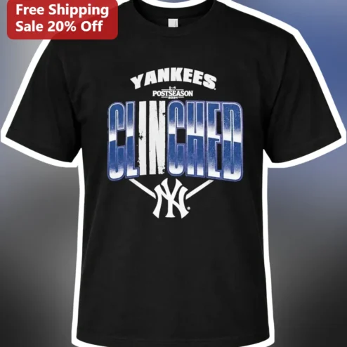 Yankees Postseason Clinched Tee New York Yankees October Baseball Fan Gift Shirt