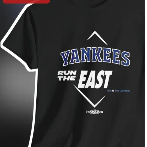 Yankees Run The East Postseason Tee NY Yankees Baseball Fan Apparel