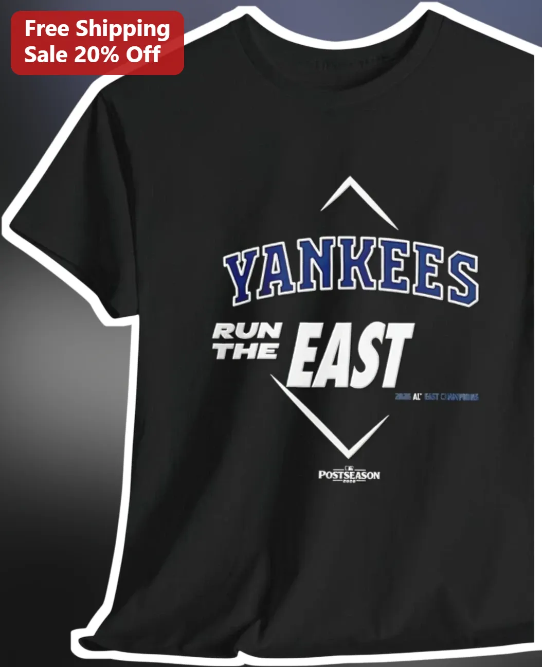 Yankees Run The East Postseason Tee NY Yankees Baseball Fan Apparel