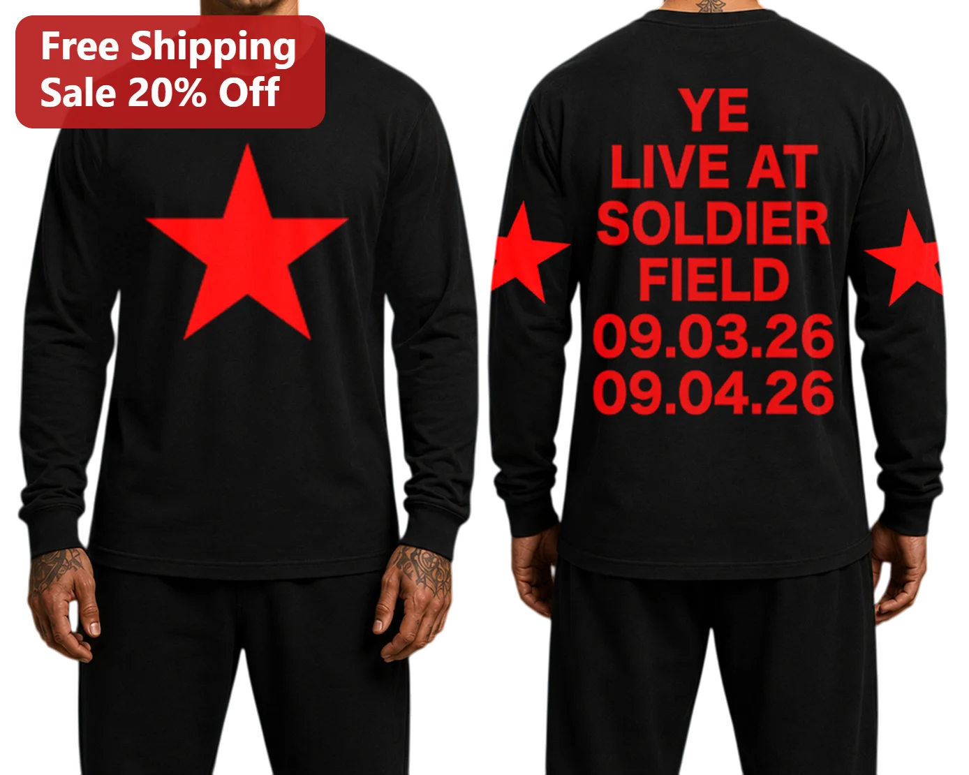 Ye Live At Soldier Field Long Sleeve Tee
