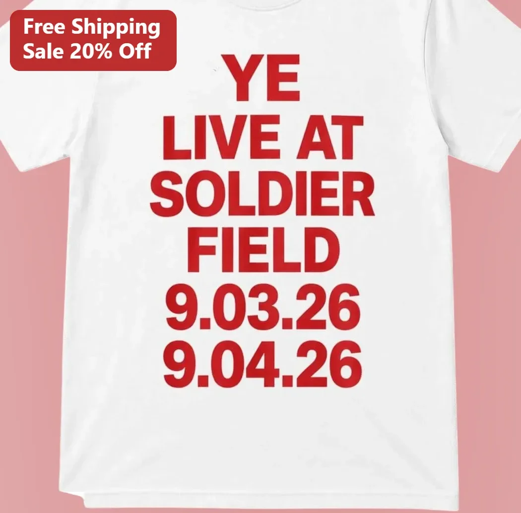 Ye Live at Soldier Field Tee Chicago Concert Merch Graphic T-Shirt