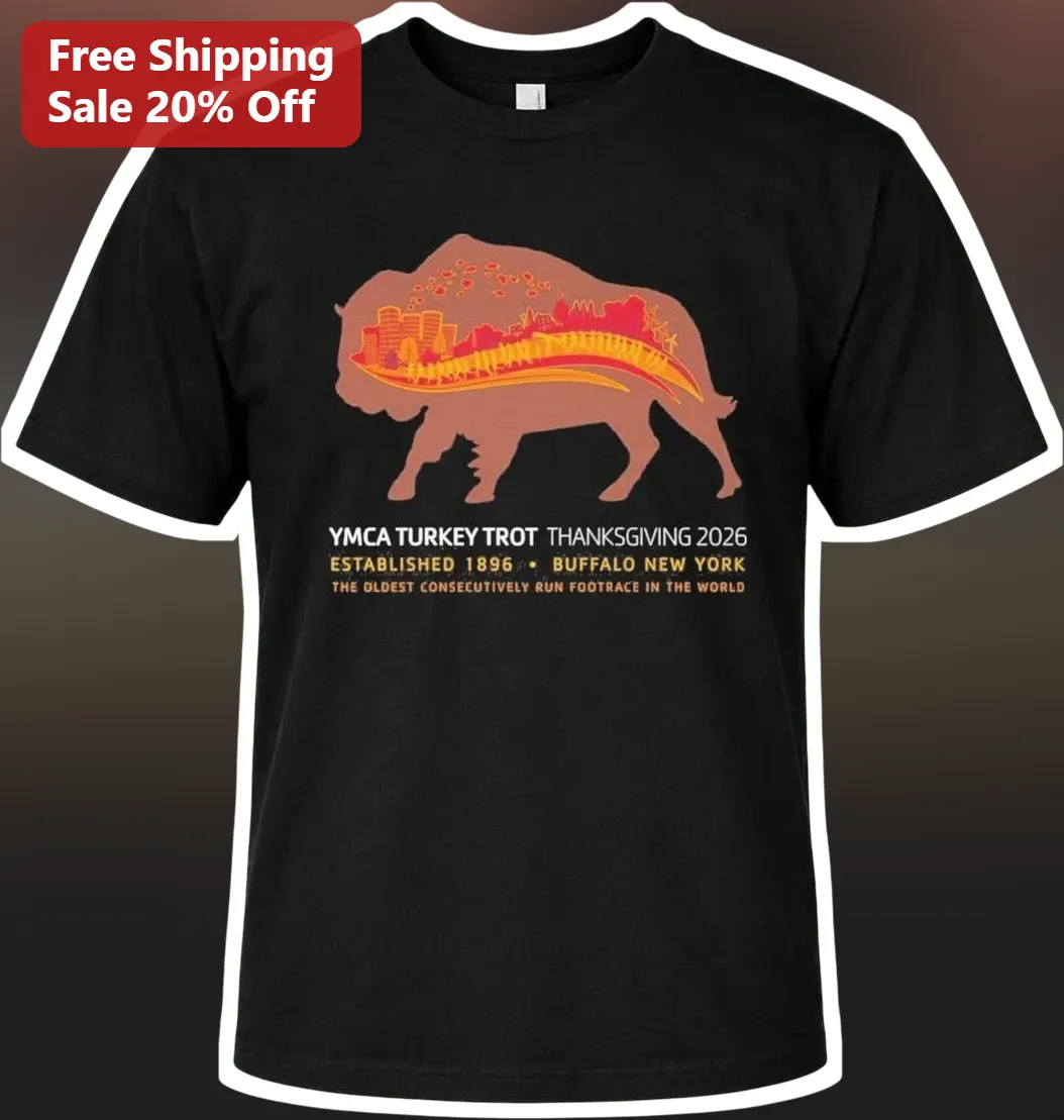 YMCA Turkey Trot Buffalo New York Tee Thanksgiving 2026 Oldest Consecutively Run Footrace Established