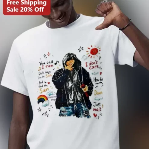 You Call I Run Dark Days Into The Sun Eminem Lyrics Graphic Tee
