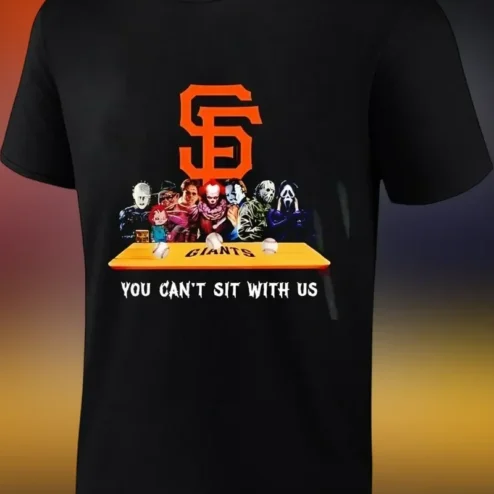 You Can't Sit With Us Horror Villains Last Supper Graphic Tee