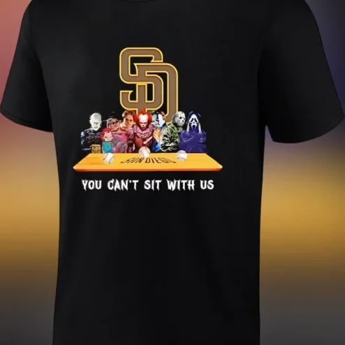 You Can't Sit With Us Horror Villains Last Supper Tee