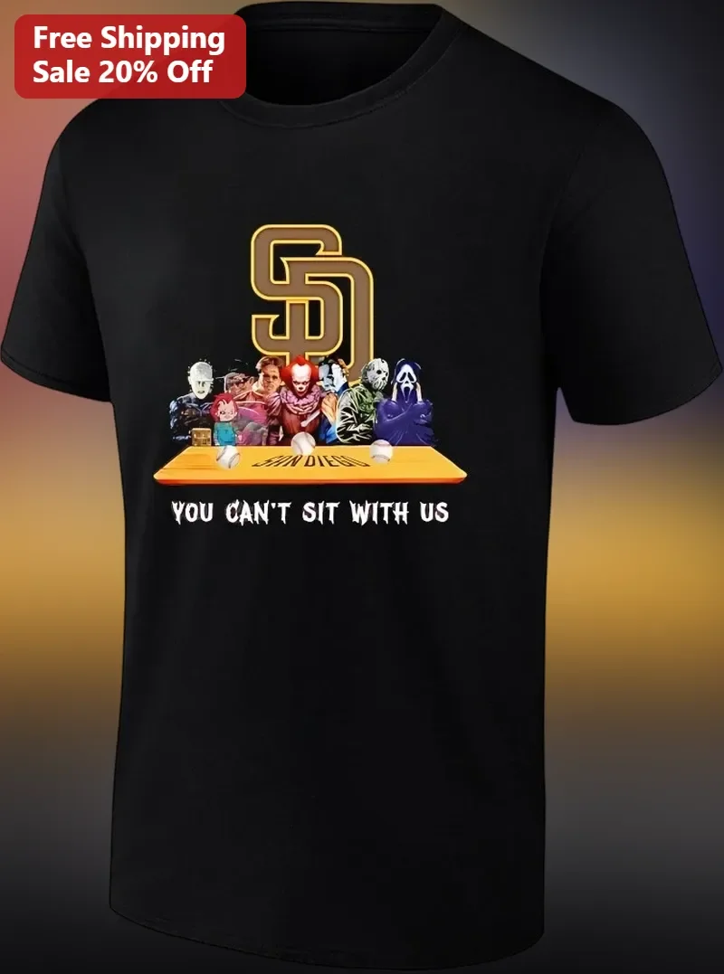 You Can't Sit With Us Horror Villains Last Supper Tee