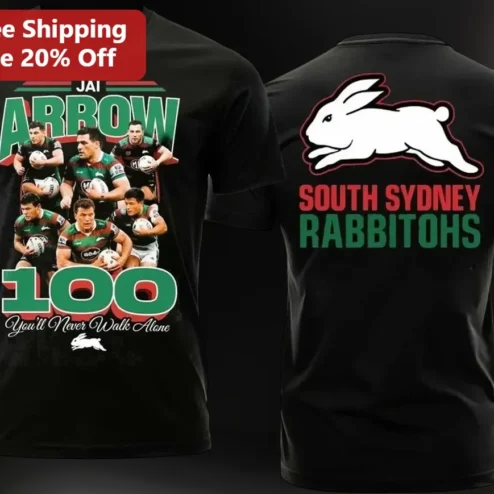 You'll Never Walk Alone Tee Jai Arrow South Sydney Rabbitohs Rugby League Fan Gift