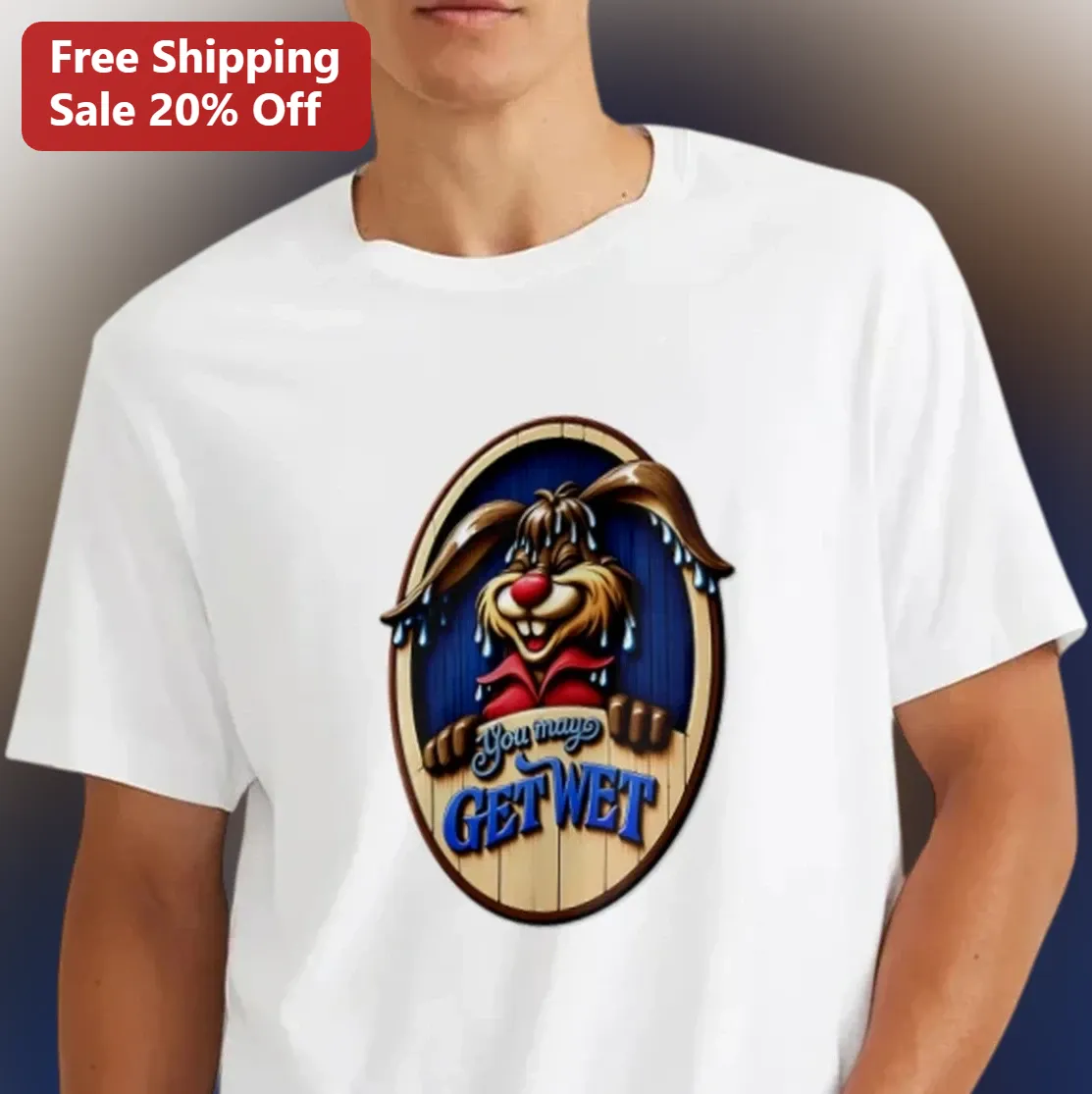 You may GET WET Tee, Funny Splash Mountain Bunny Shirt, Disney Parks Water Ride Trip Gift