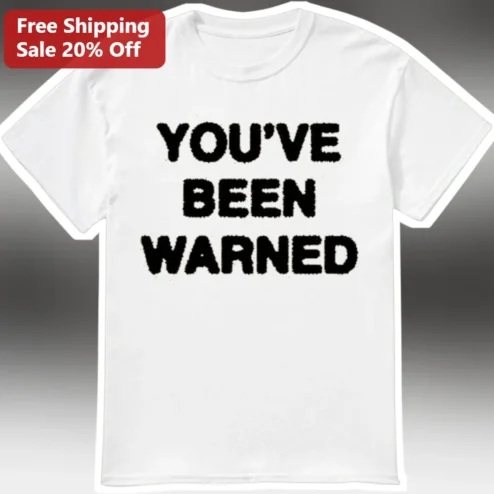 You've Been Warned Funny Red Flags Statement Tee Unisex Cotton Graphic T-Shirt