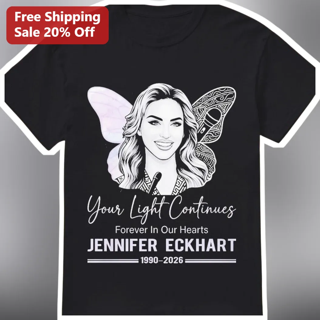 Your Light Continues Forever In Our Hearts Memorial Tee Personalized Angel Wings Singer Tribute Shirt