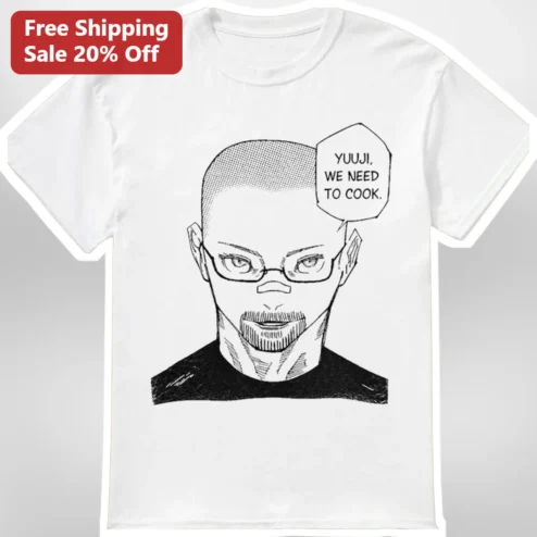 Yuuji We Need to Cook Jujutsu Kaisen Graphic Tee for Fans
