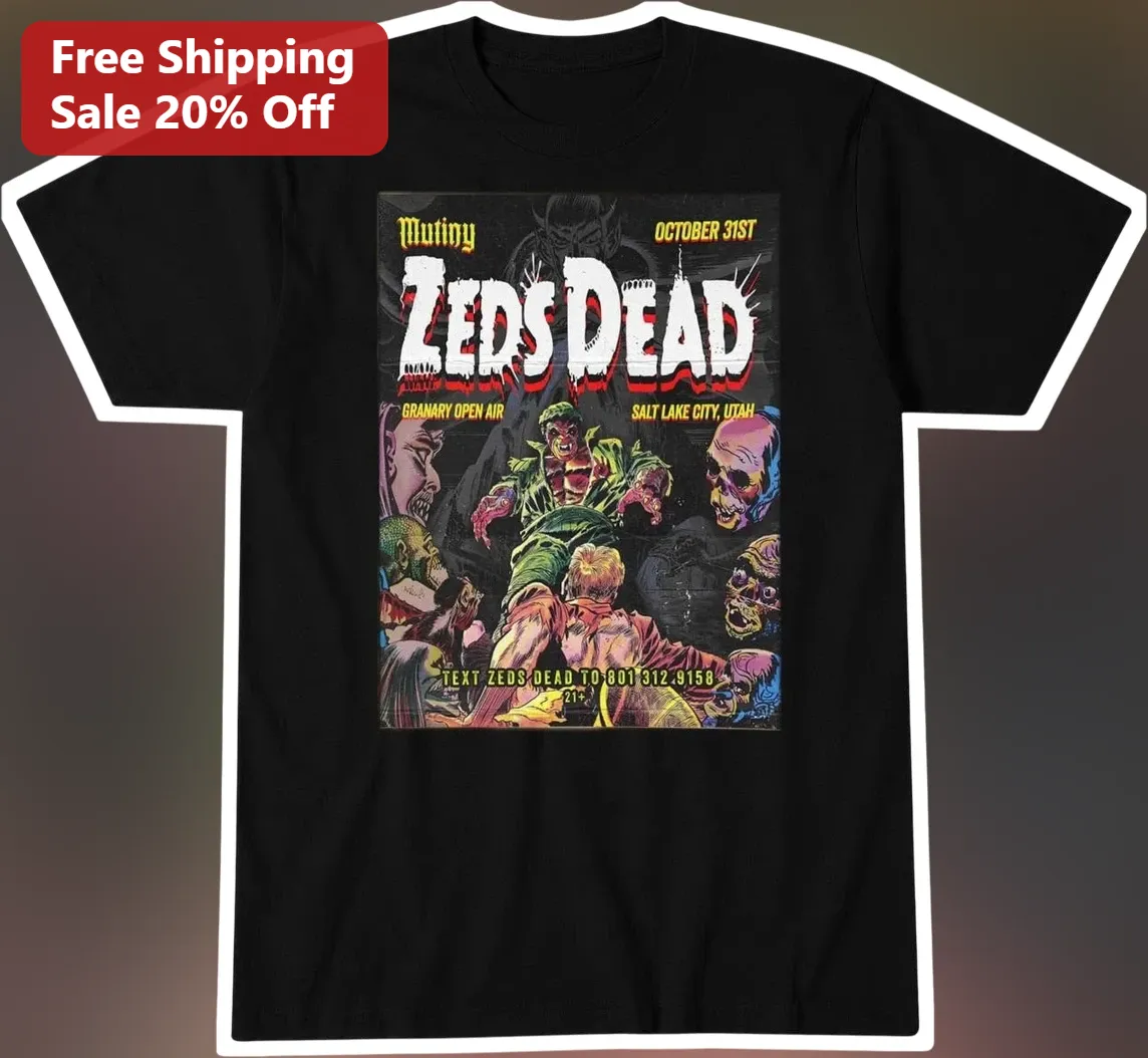 Zeds Dead Tee Bass Music Festival Graphic T-Shirt for EDM Fans
