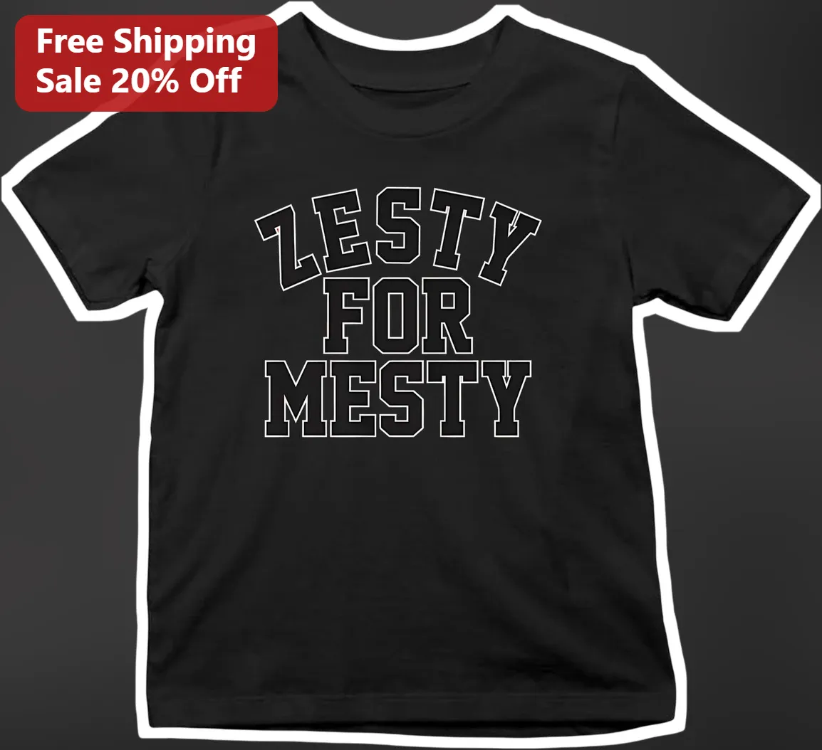 Zesty For Mesty Tee Oklahoma State Football Fan Gift Funny College Party Shirt