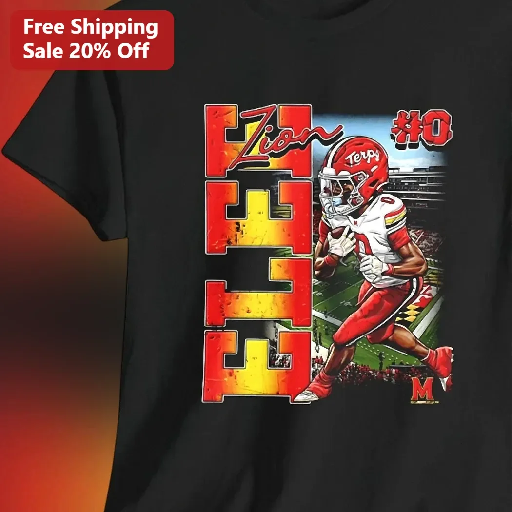 Zion #0 Maryland Terrapins Football Player Graphic Tee