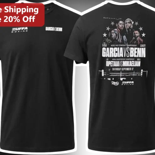 Zuffa Boxing Garcia vs Benn Opetaia vs Mikaelian Tee Ryan Garcia Conor Benn Fight Night Shirt