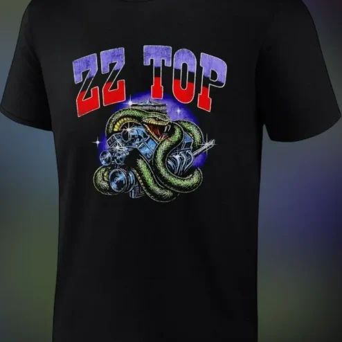 ZZ Top Band Logo Graphic Tee Classic Rock Blues Merch Gift for Men Women