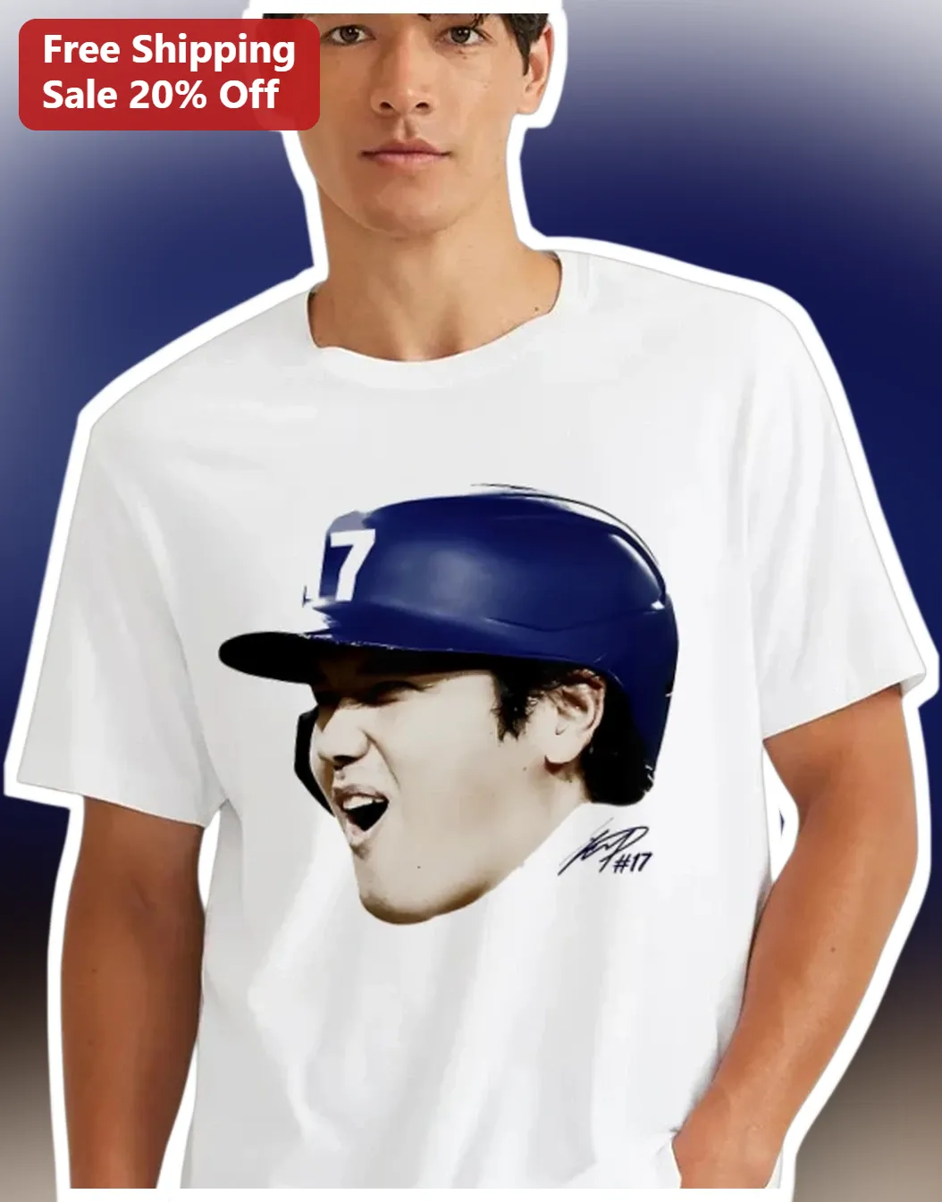 #17 Shohei Ohtani Dodgers Baseball Player Graphic Tee