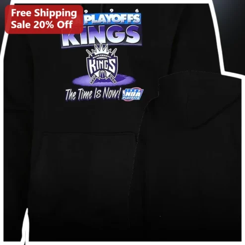 1996 NBA Playoffs Kings The Time Is Now! Retro Hoodie