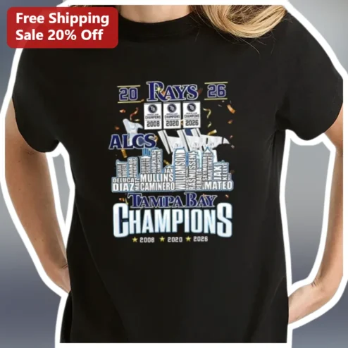 20 Rays 26 ALCS Tampa Bay Champions Tee
