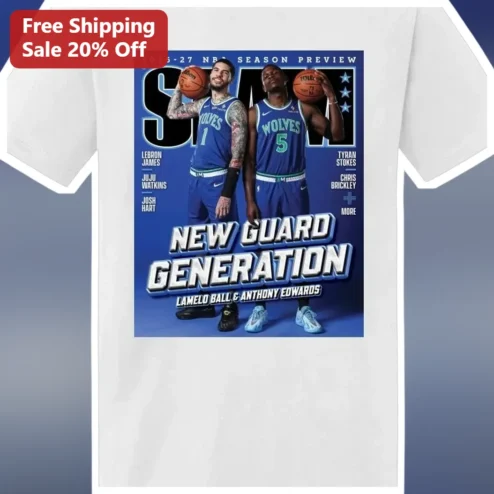 2026-27 NBA Season Preview New Guard Generation Tee LaMelo Ball Anthony Edwards Basketball Fan Gift
