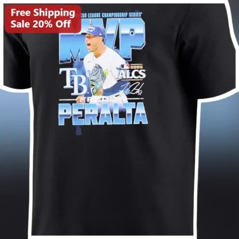2026 ALCS MVP Freddy Peralta Tampa Bay Rays Commemorative Tee