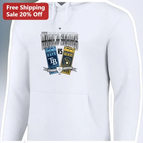 2026 Major League Baseball World Series Hoodie Rays vs Brewers Championship Fan Gear