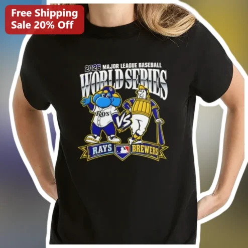 2026 MLB World Series Rays vs Brewers Tee Tampa Bay Milwaukee Baseball Fan Shirt