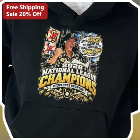 2026 National League Champions Milwaukee Brewers Hoodie After 44 Years World Series Bound Joe Davis