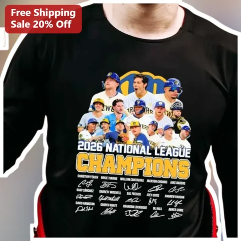 2026 National League Champions Milwaukee Brewers Tee