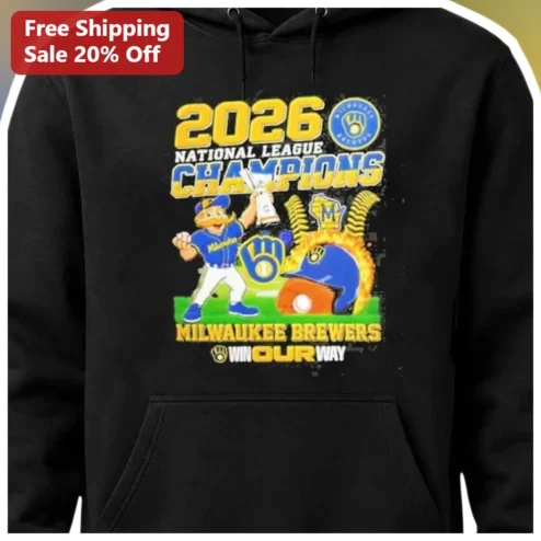 2026 National League Champions Milwaukee Brewers Win Our Way Hoodie