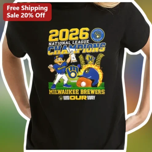 2026 National League Champions Milwaukee Brewers Win Our Way Tee
