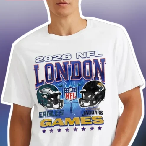 2026 NFL London Games Eagles vs Jaguars Tee